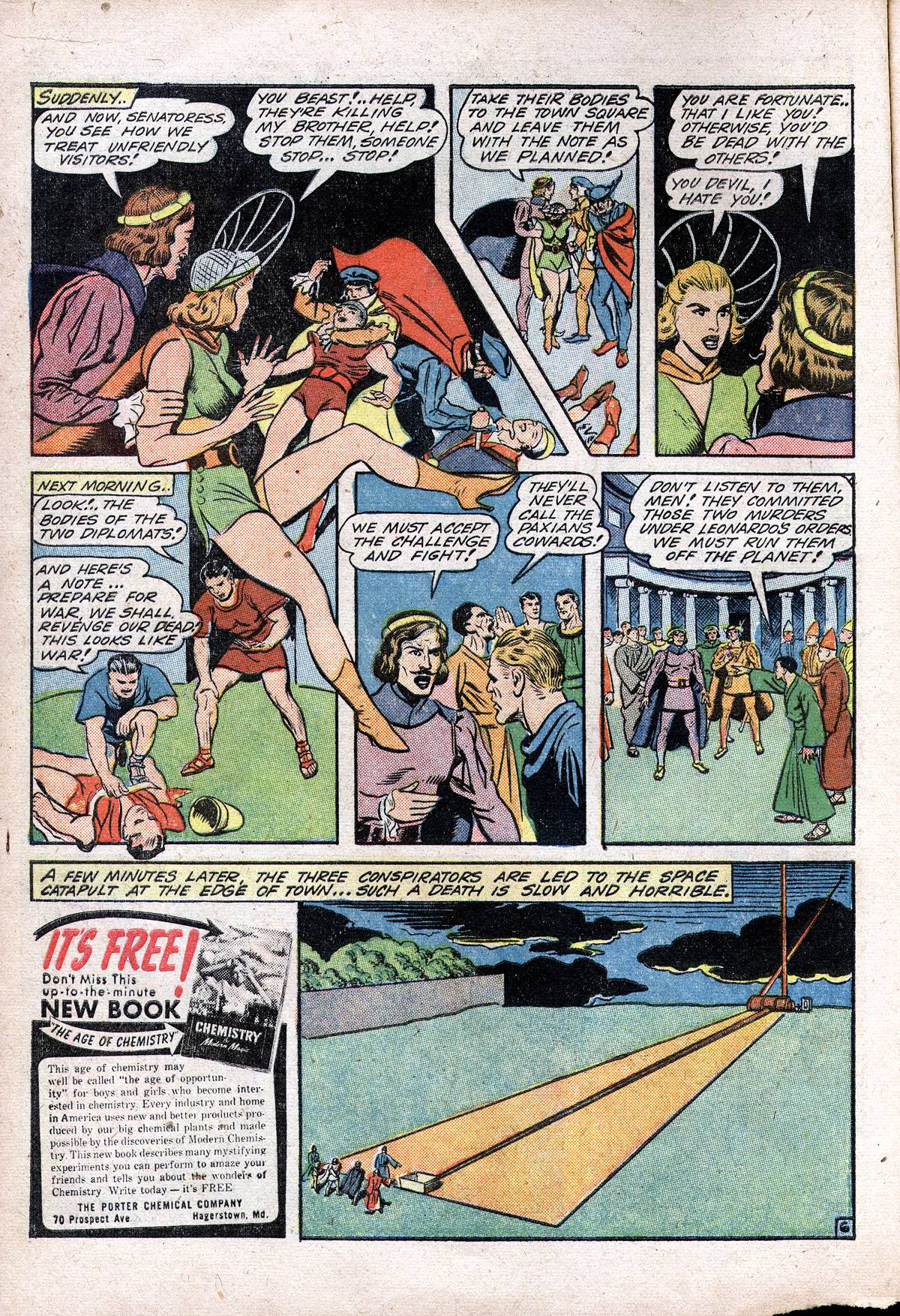 Planet Comics #28 (Fiction House), page 18. Public domain (US).
