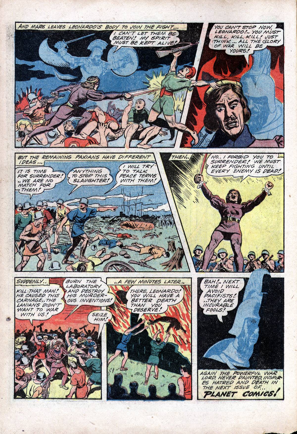 Planet Comics #28 (Fiction House), page 20. Public domain (US).