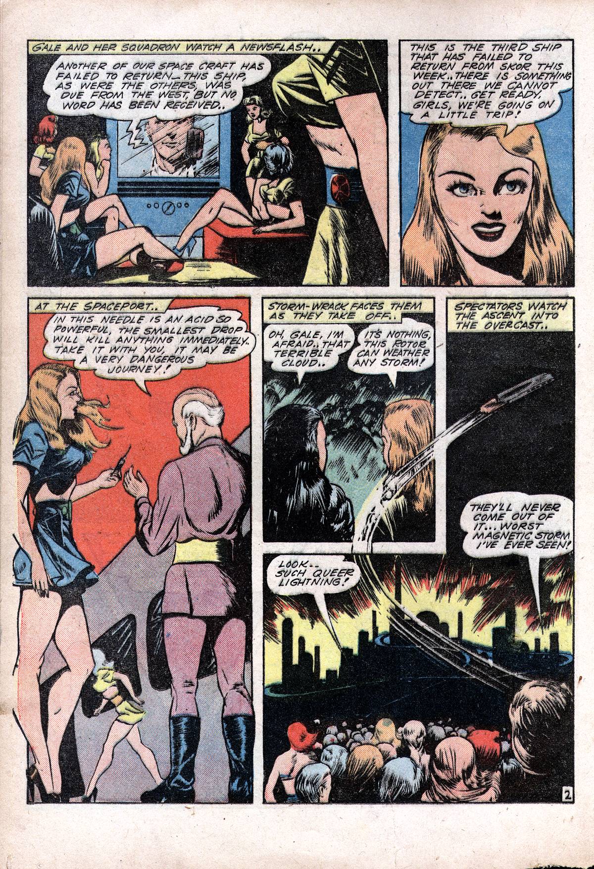 Planet Comics #28 (Fiction House), page 22. Public domain (US).