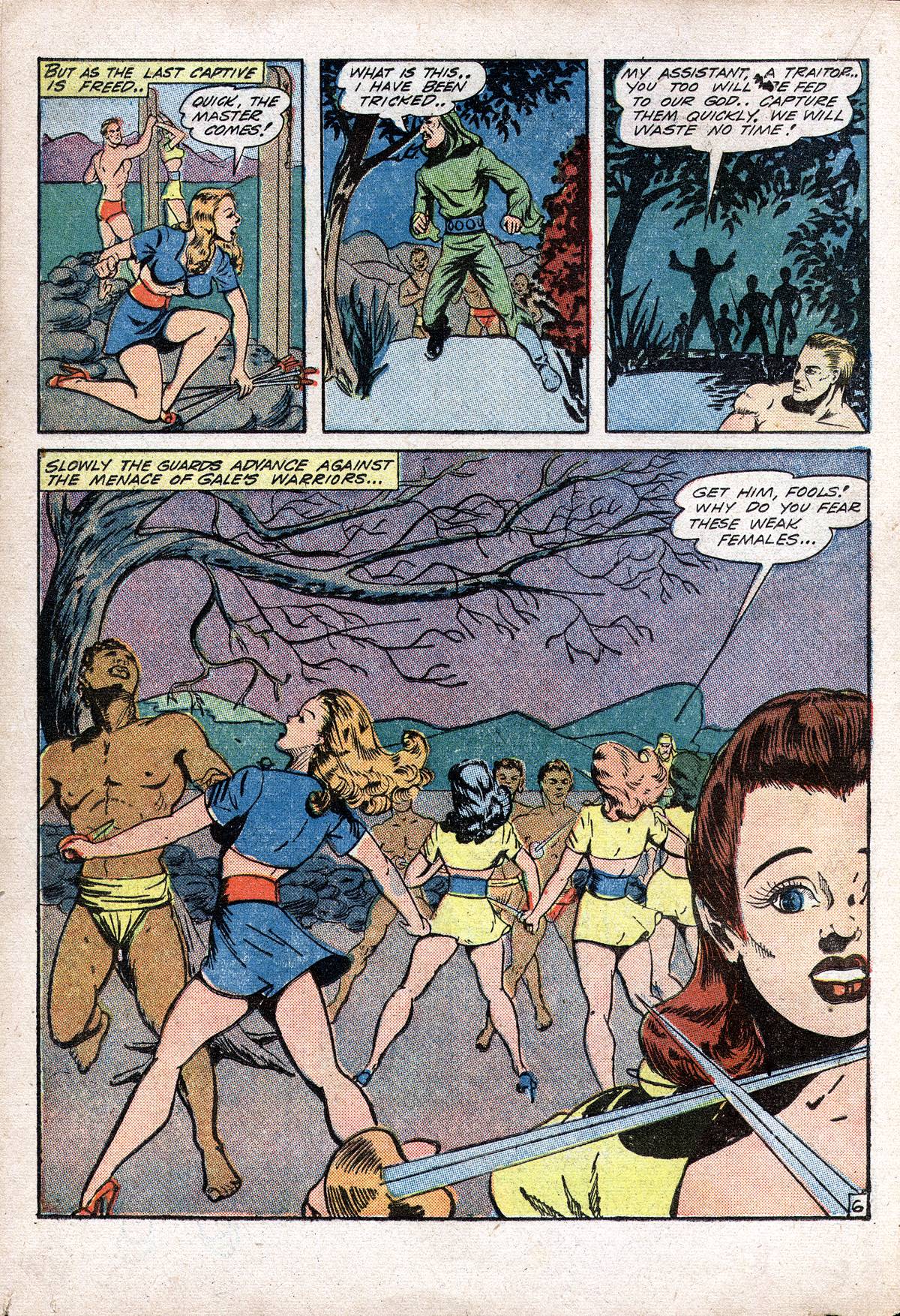 Planet Comics #28 (Fiction House), page 26. Public domain (US).