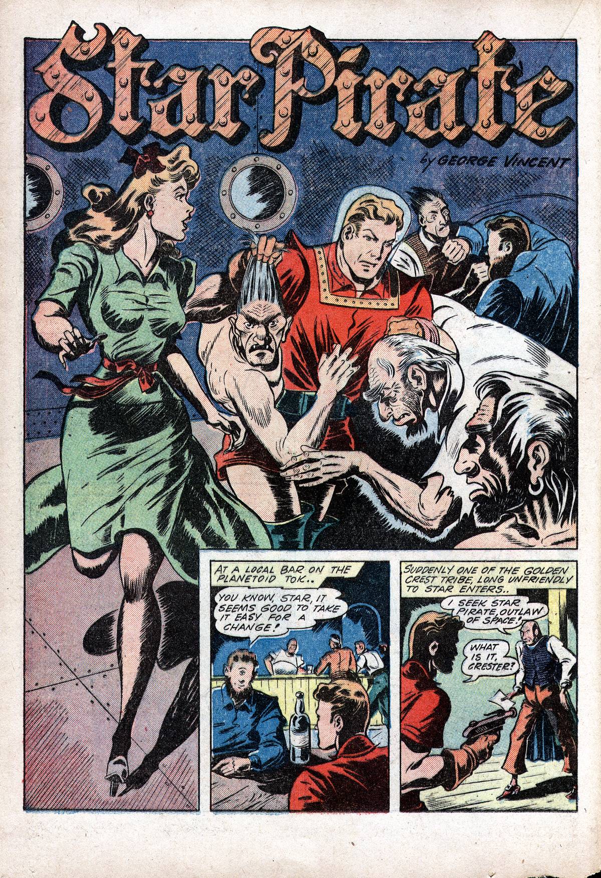 Planet Comics #28 (Fiction House), page 28. Public domain (US).