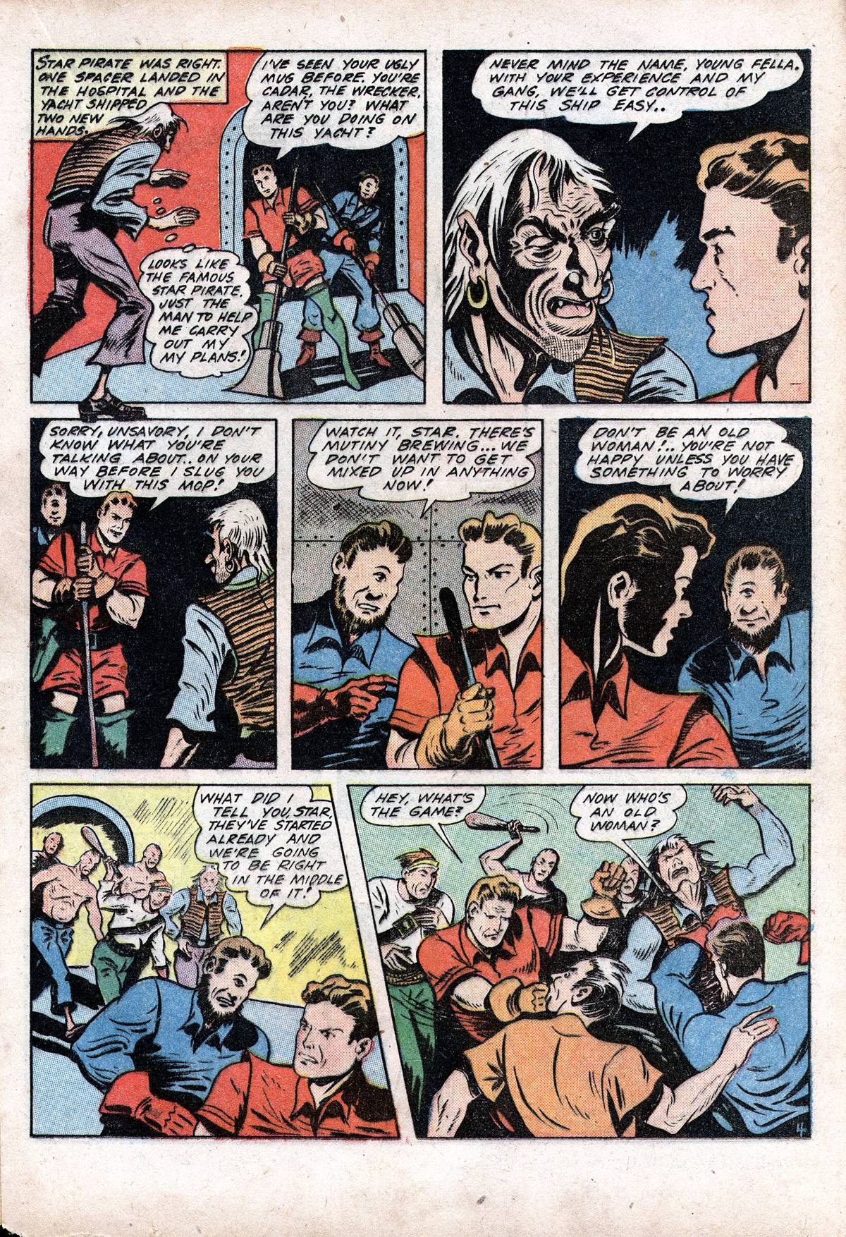 Planet Comics #28 (Fiction House), page 31. Public domain (US).