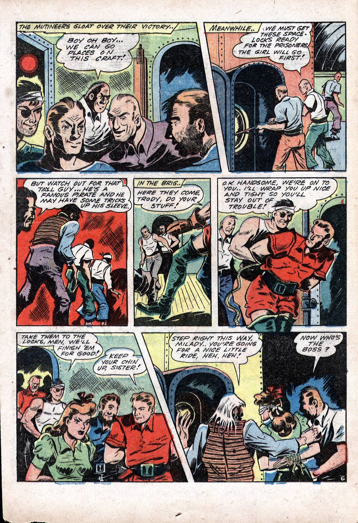 Planet Comics #28 (Fiction House), page 33. Public domain (US).