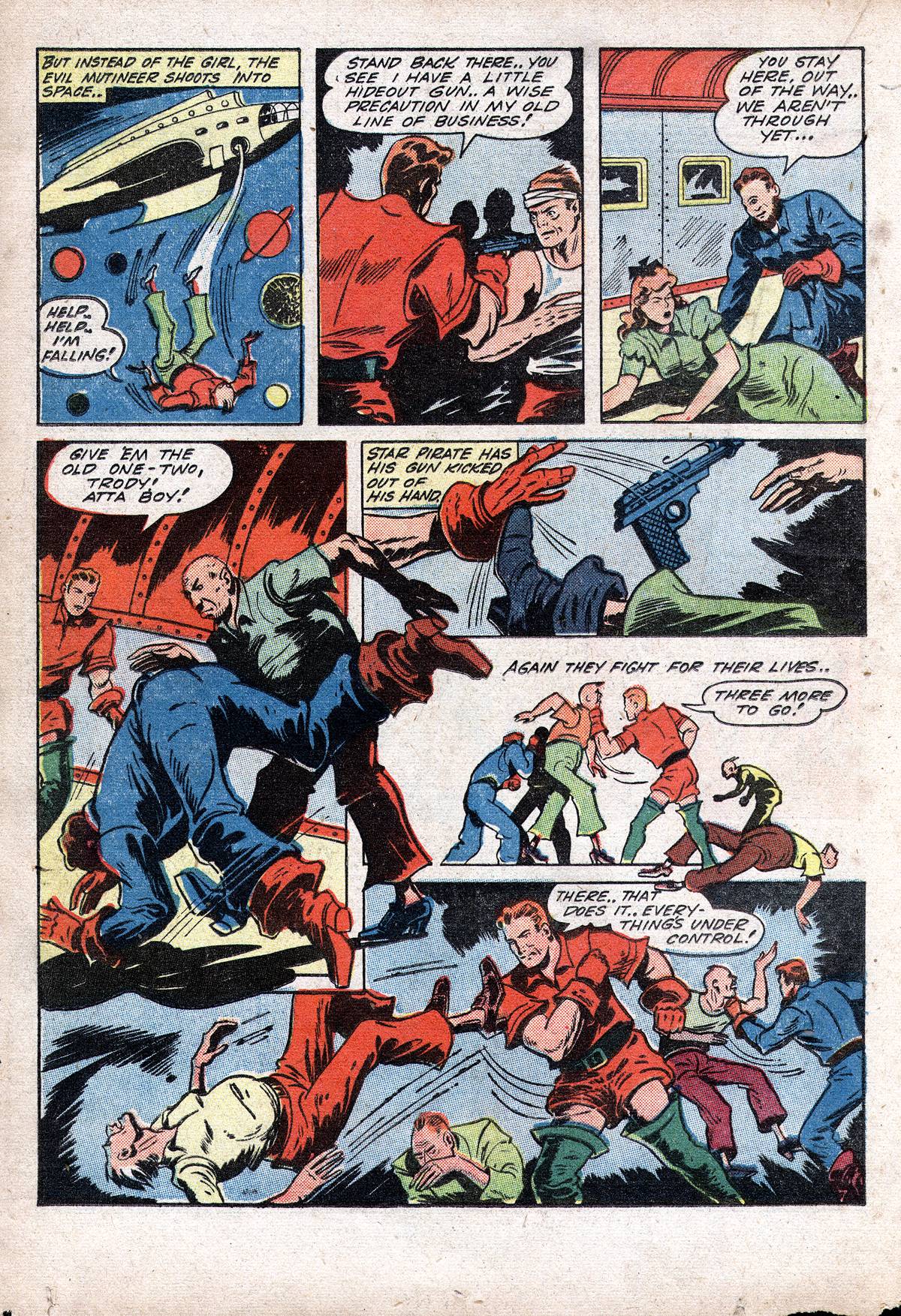 Planet Comics #28 (Fiction House), page 34. Public domain (US).