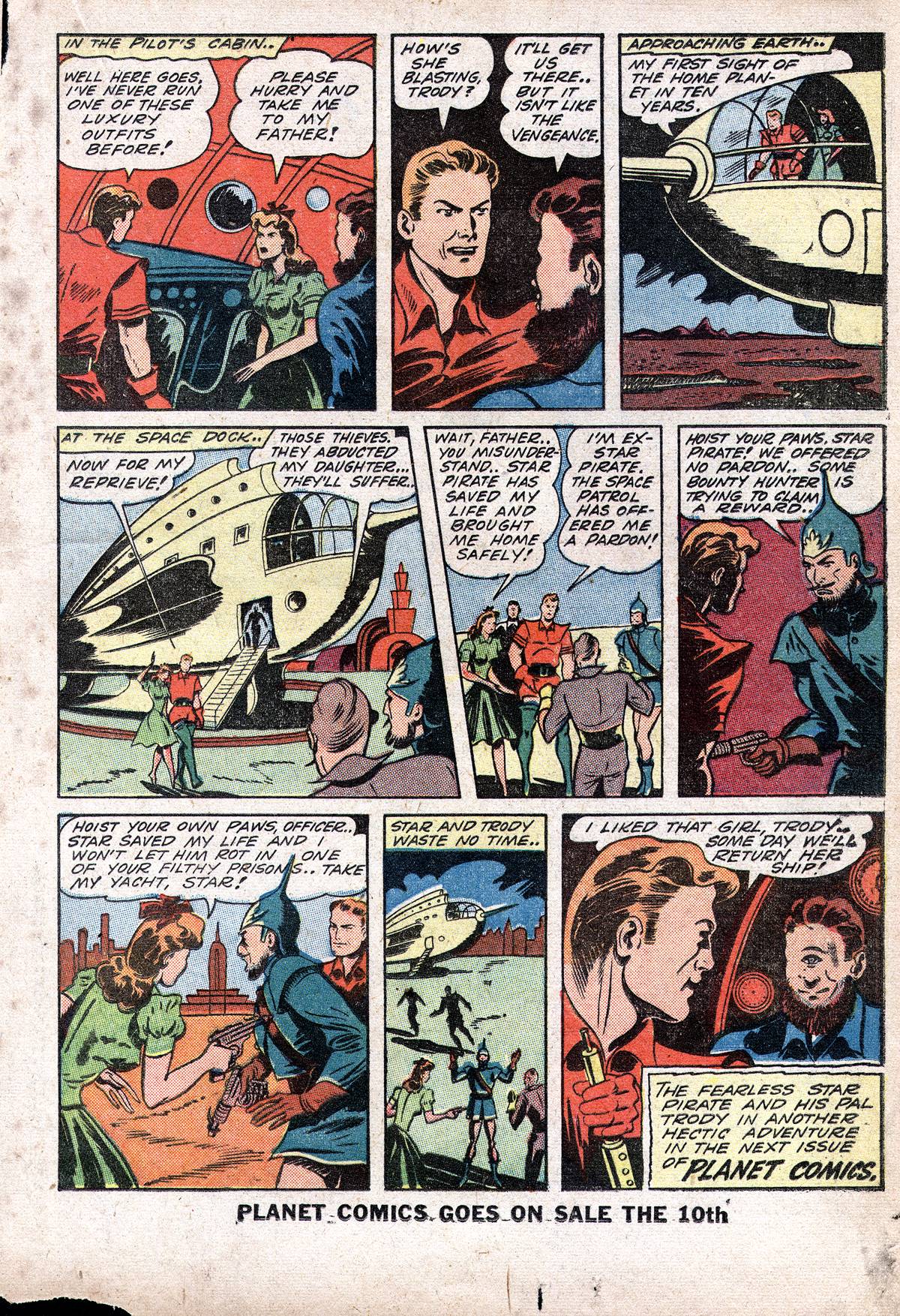 Planet Comics #28 (Fiction House), page 35. Public domain (US).