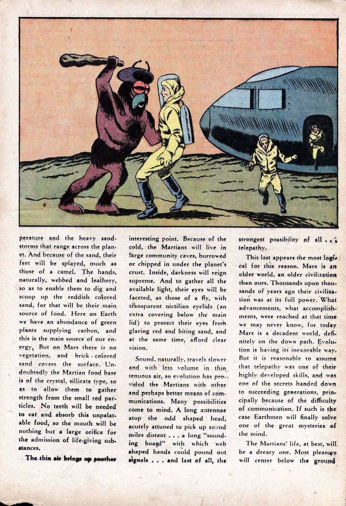 Planet Comics #28 (Fiction House), page 37. Public domain (US).