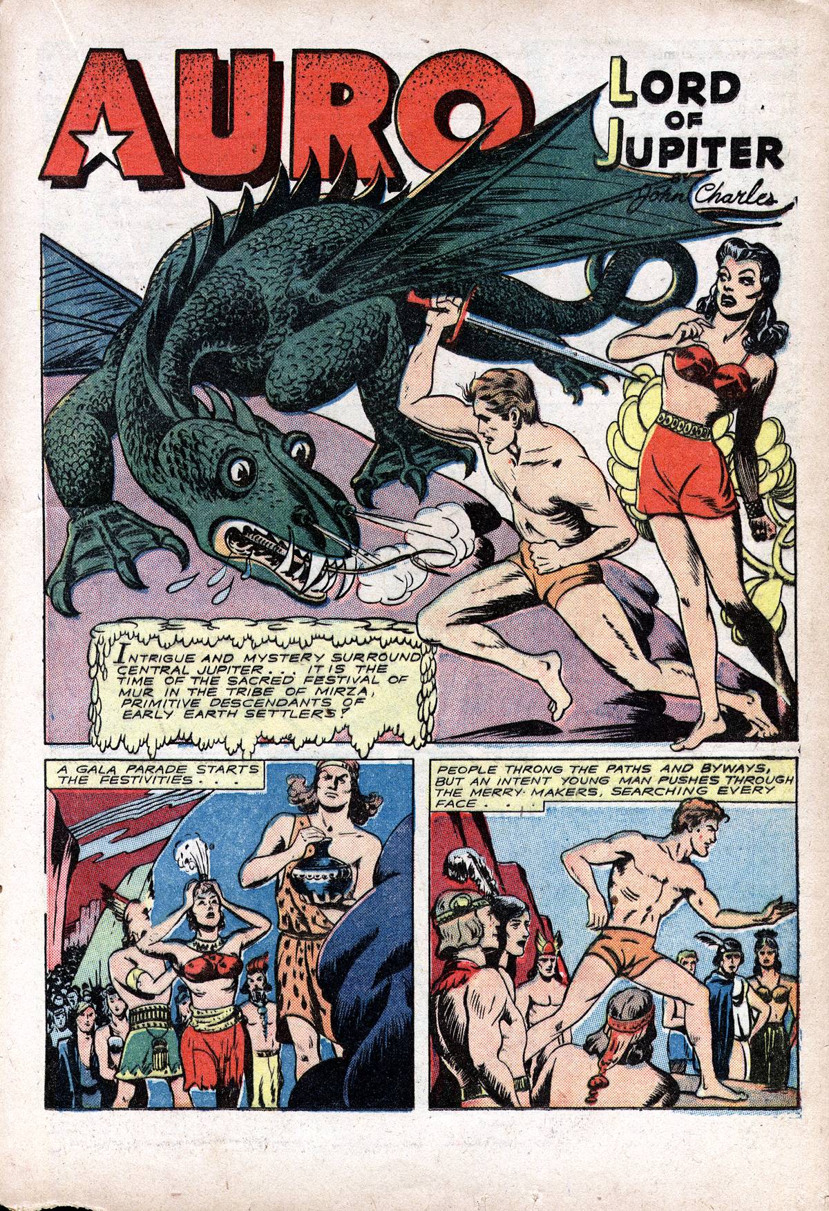 Planet Comics #28 (Fiction House), page 39. Public domain (US).