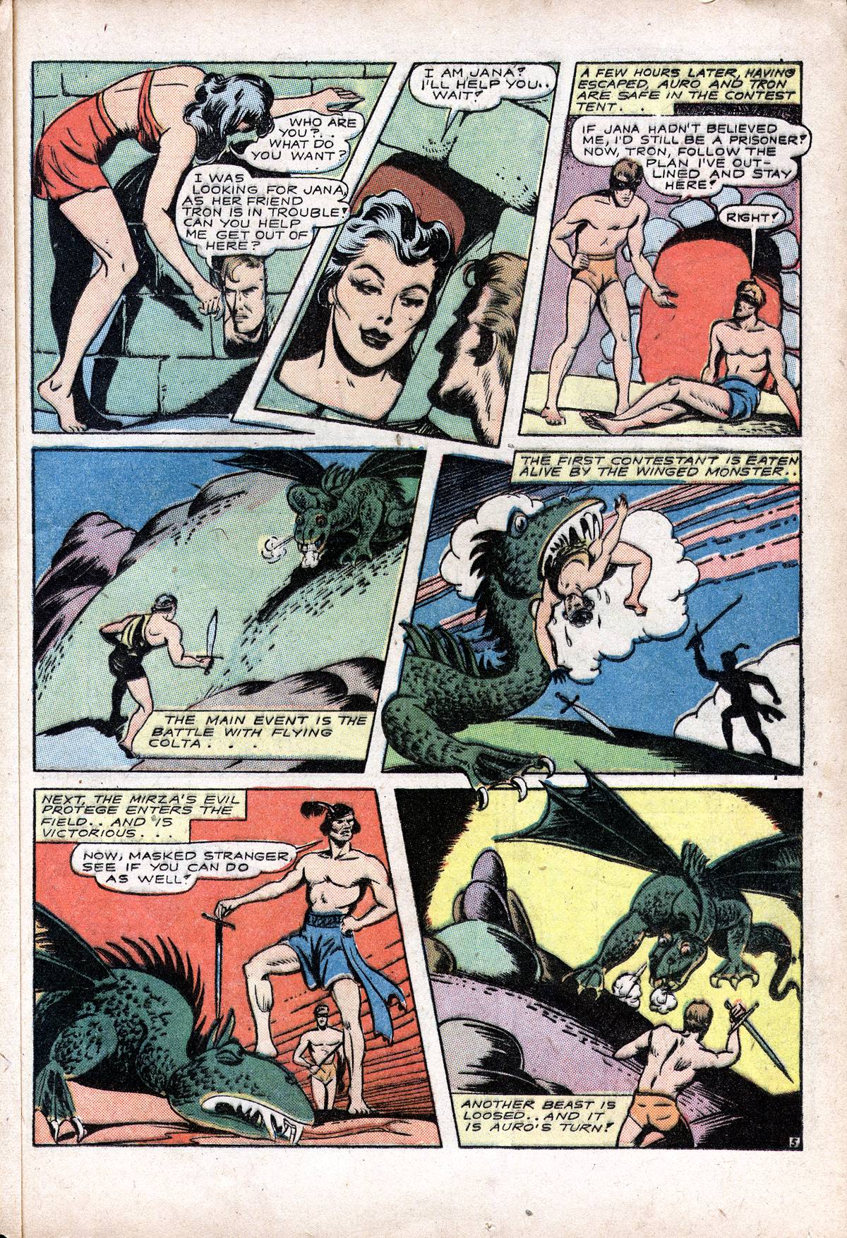Planet Comics #28 (Fiction House), page 43. Public domain (US).
