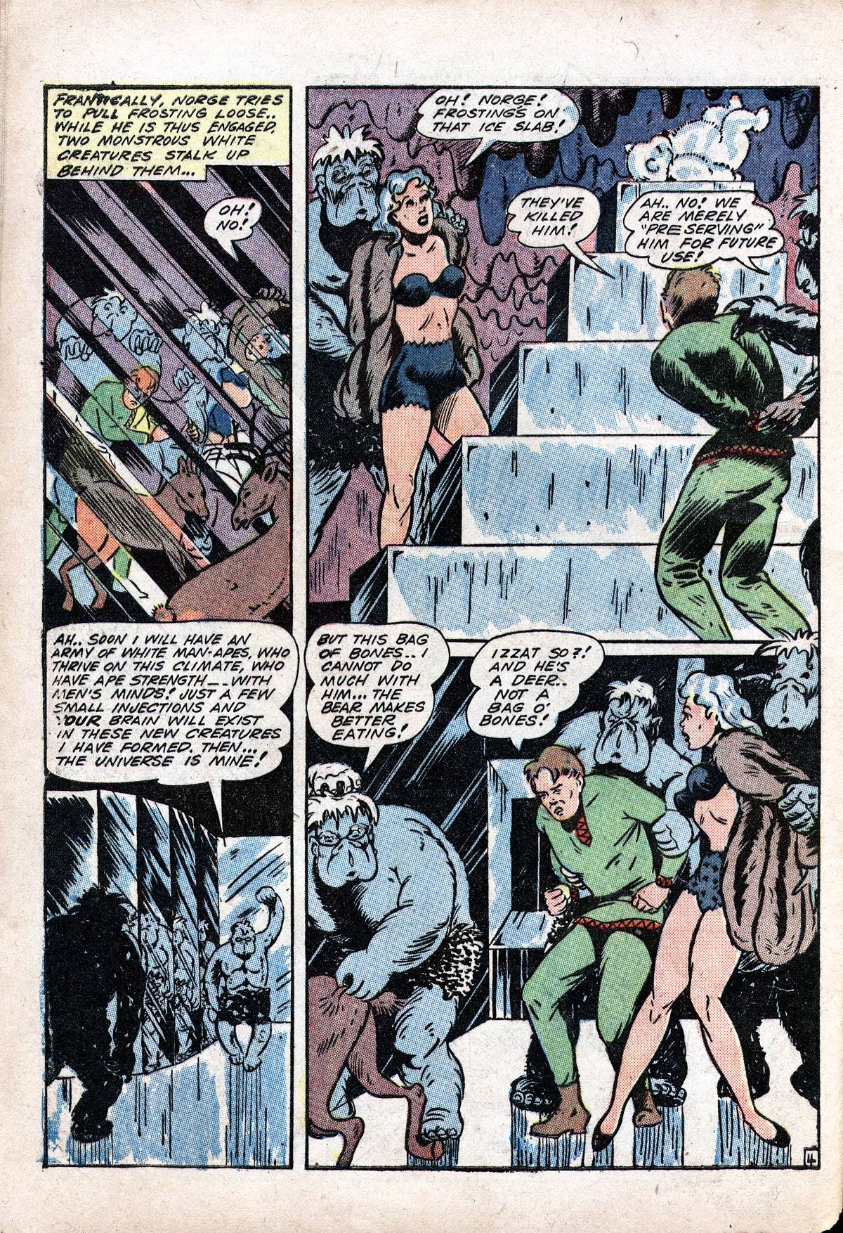 Planet Comics #28 (Fiction House), page 48. Public domain (US).