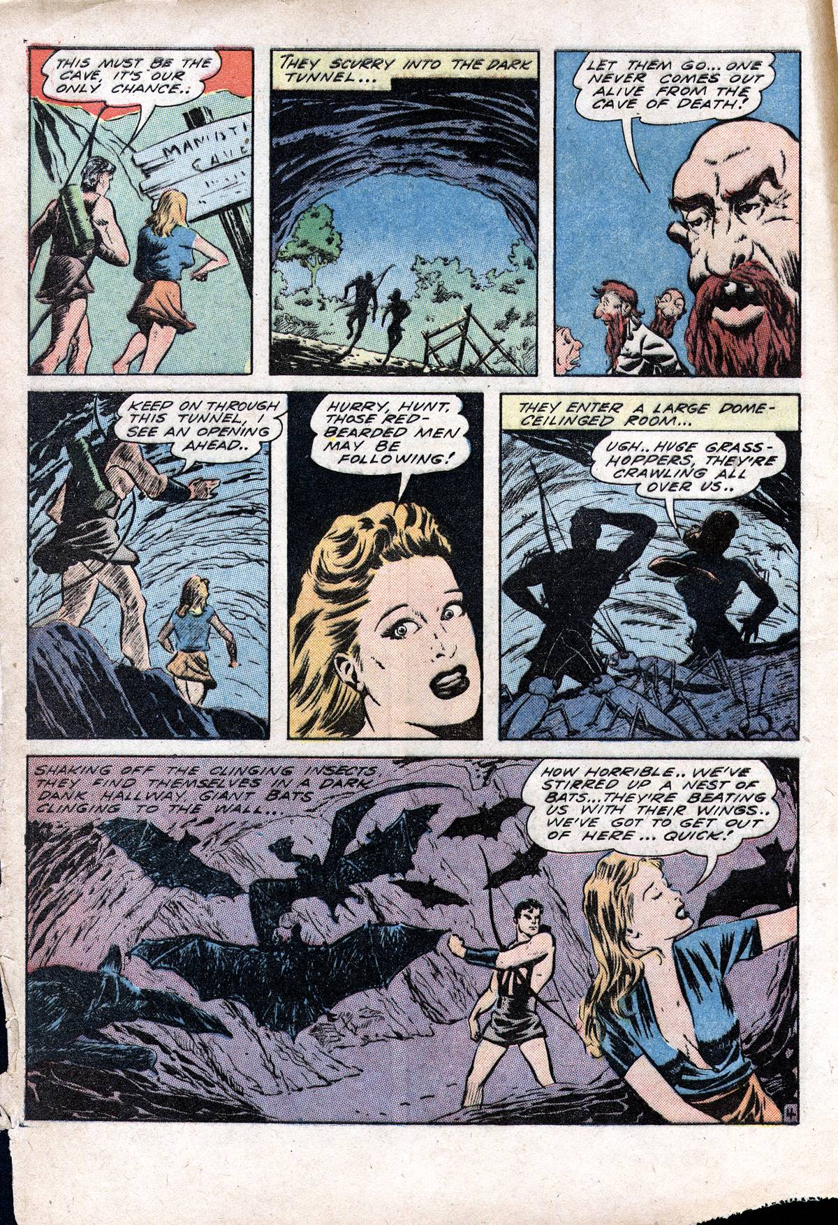 Planet Comics #28 (Fiction House), page 6. Public domain (US).