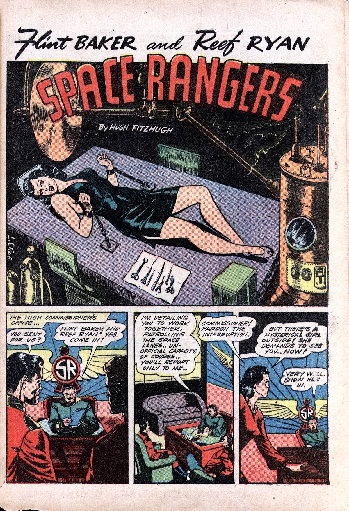 Planet Comics #28 (Fiction House), page 51. Public domain (US).
