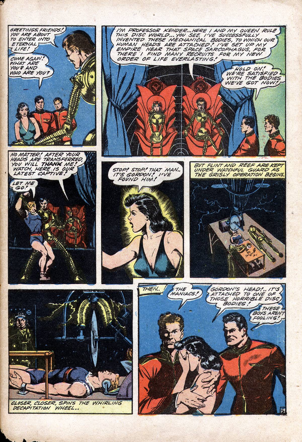 Planet Comics #28 (Fiction House), page 55. Public domain (US).
