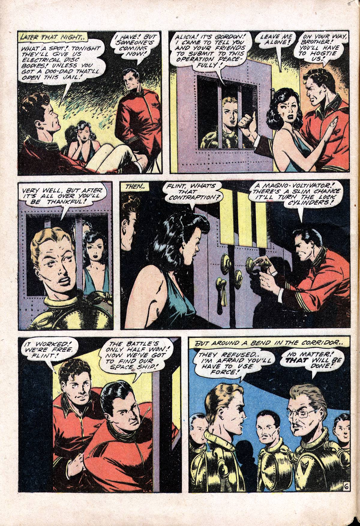 Planet Comics #28 (Fiction House), page 56. Public domain (US).