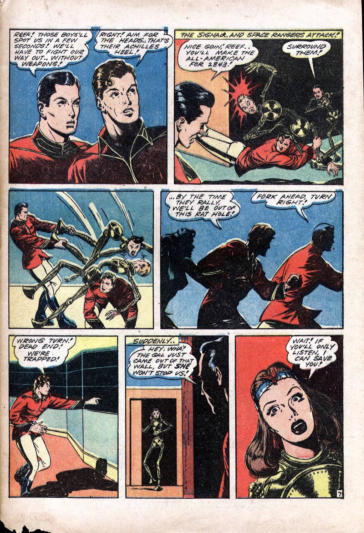 Planet Comics #28 (Fiction House), page 57. Public domain (US).