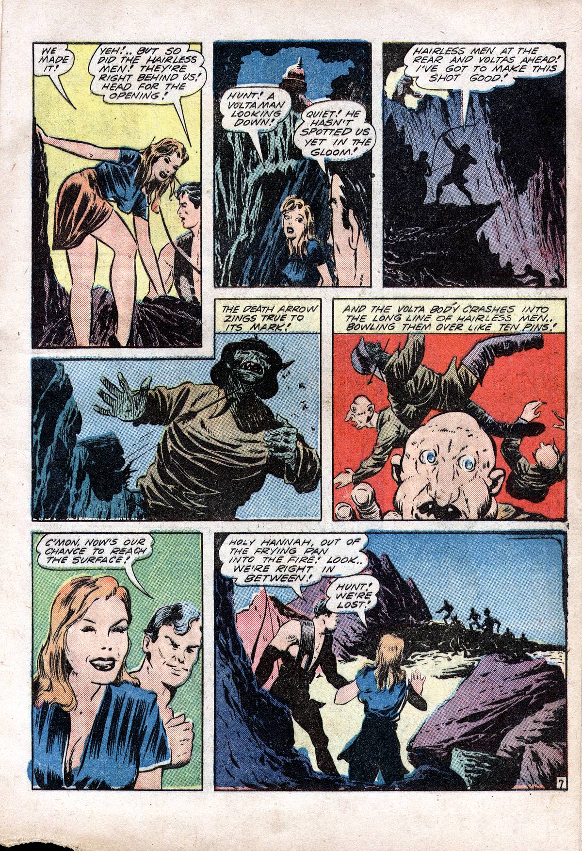 Planet Comics #28 (Fiction House), page 9. Public domain (US).