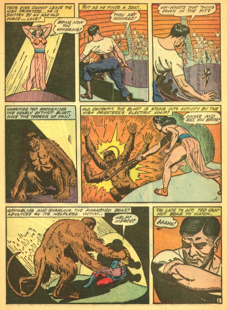Planet Comics #29 (Fiction House), page 15. Public domain (US).