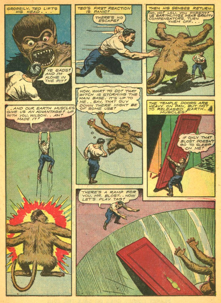 Planet Comics #29 (Fiction House), page 19. Public domain (US).