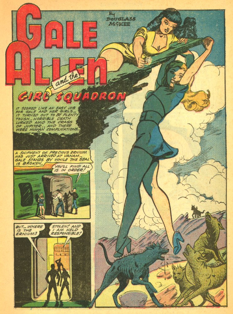 Planet Comics #29 (Fiction House), page 21. Public domain (US).