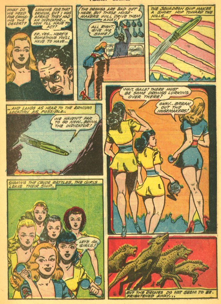 Planet Comics #29 (Fiction House), page 23. Public domain (US).