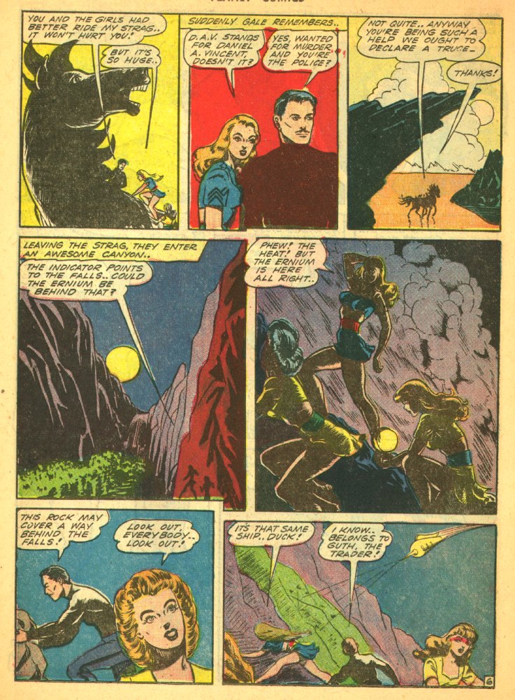 Planet Comics #29 (Fiction House), page 26. Public domain (US).