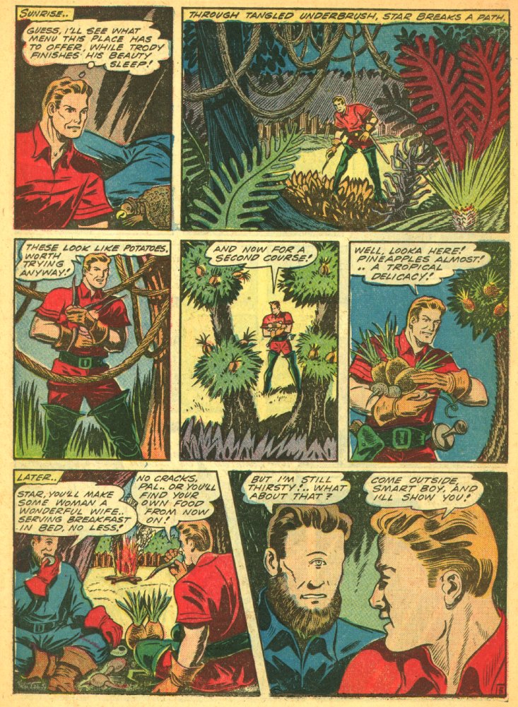 Planet Comics #29 (Fiction House), page 32. Public domain (US).