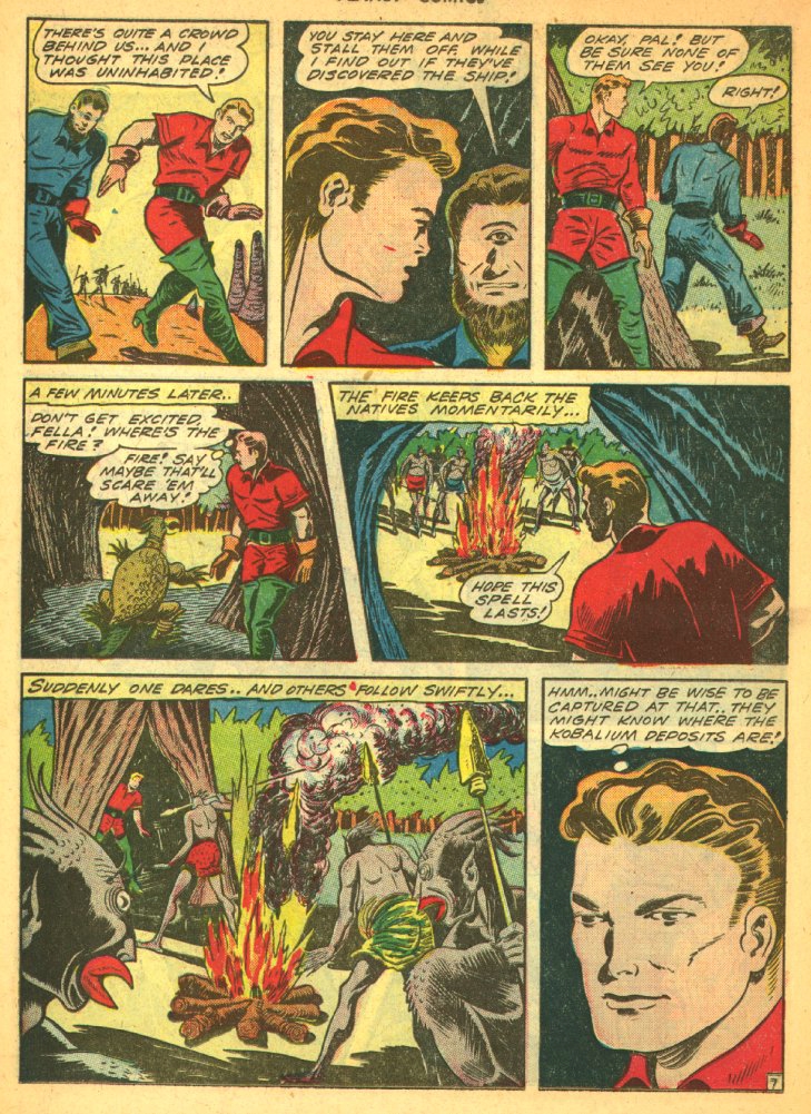 Planet Comics #29 (Fiction House), page 34. Public domain (US).