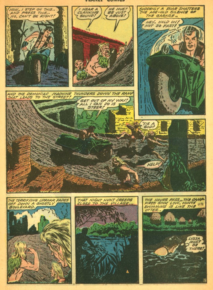 Planet Comics #29 (Fiction House), page 7. Public domain (US).