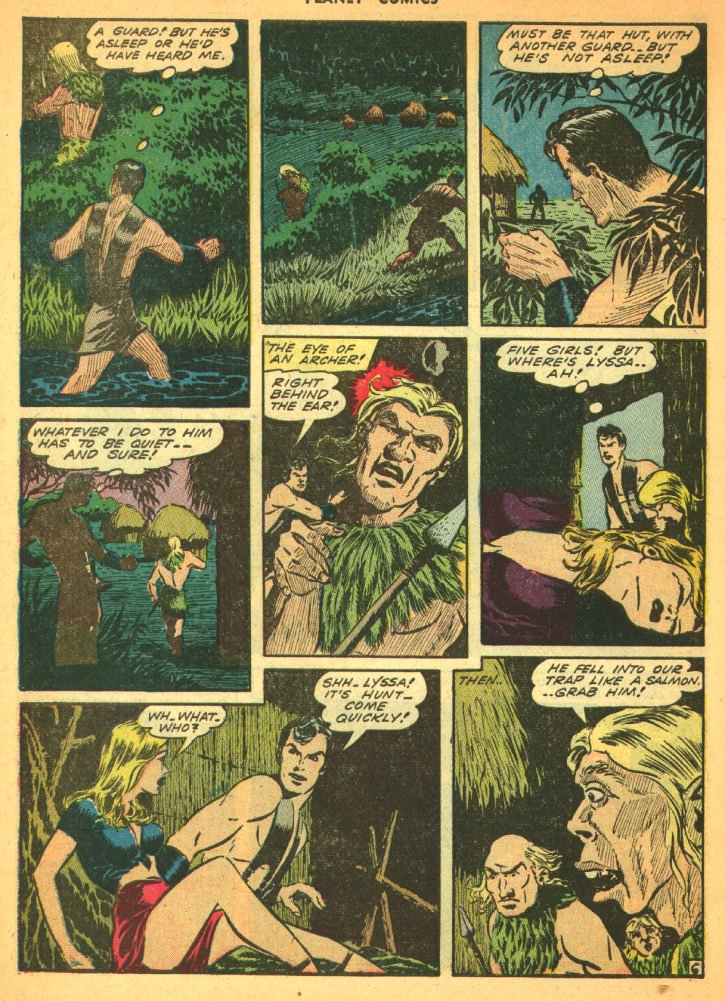 Planet Comics #29 (Fiction House), page 8. Public domain (US).