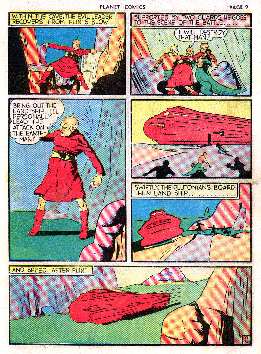 Planet Comics #3 (Fiction House), page 11. Public domain (US).
