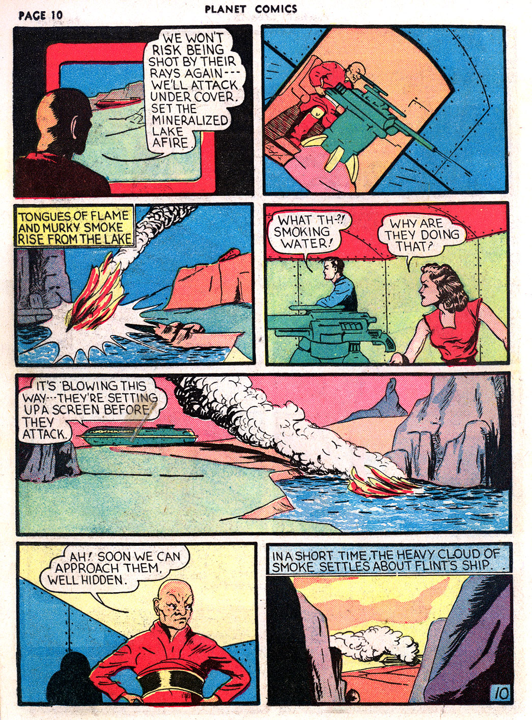 Planet Comics #3 (Fiction House), page 12. Public domain (US).