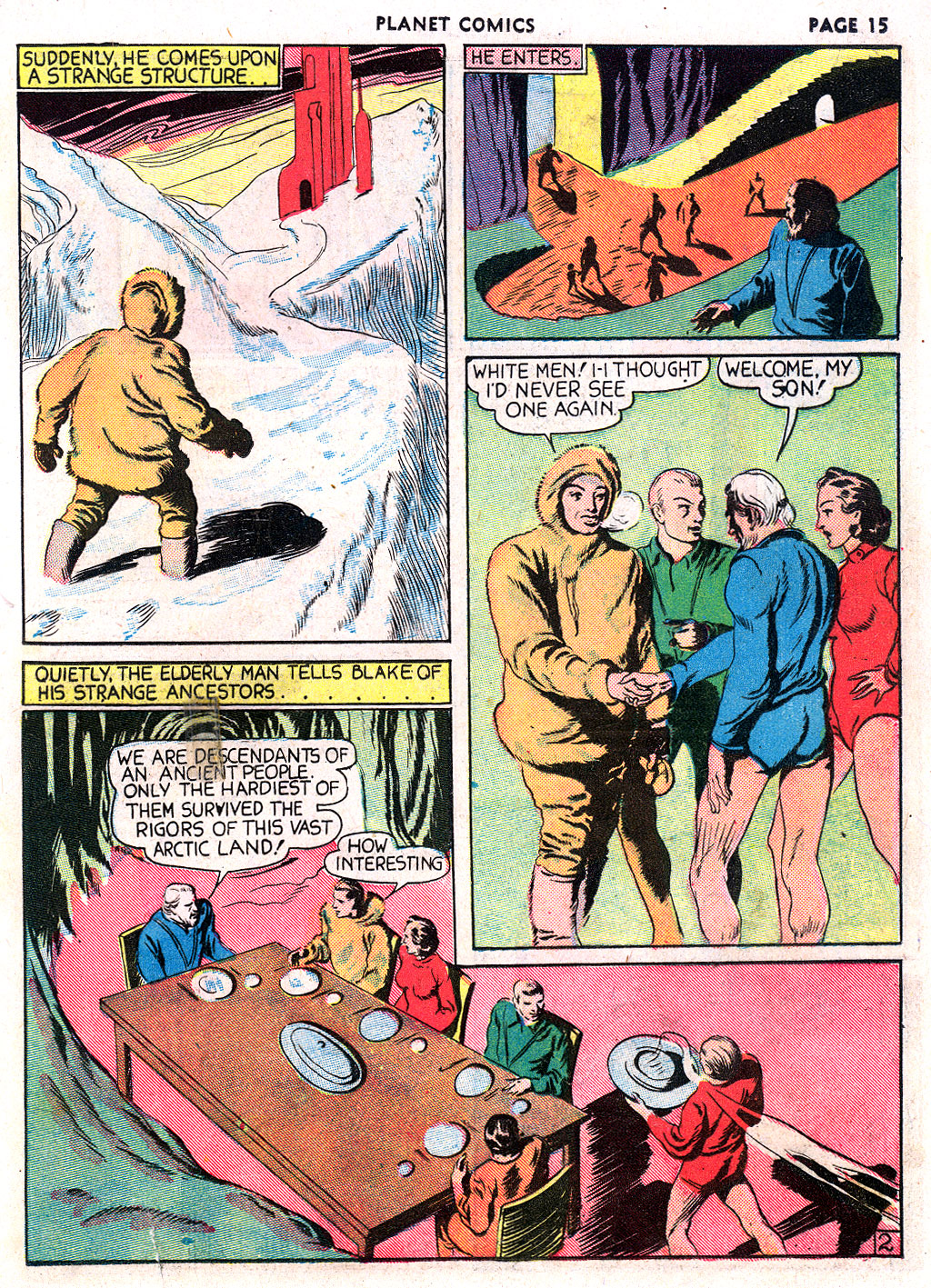 Planet Comics #3 (Fiction House), page 17. Public domain (US).