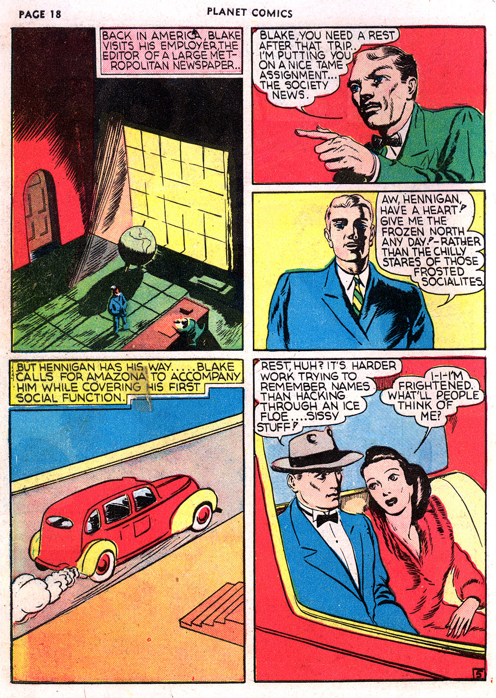 Planet Comics #3 (Fiction House), page 20. Public domain (US).