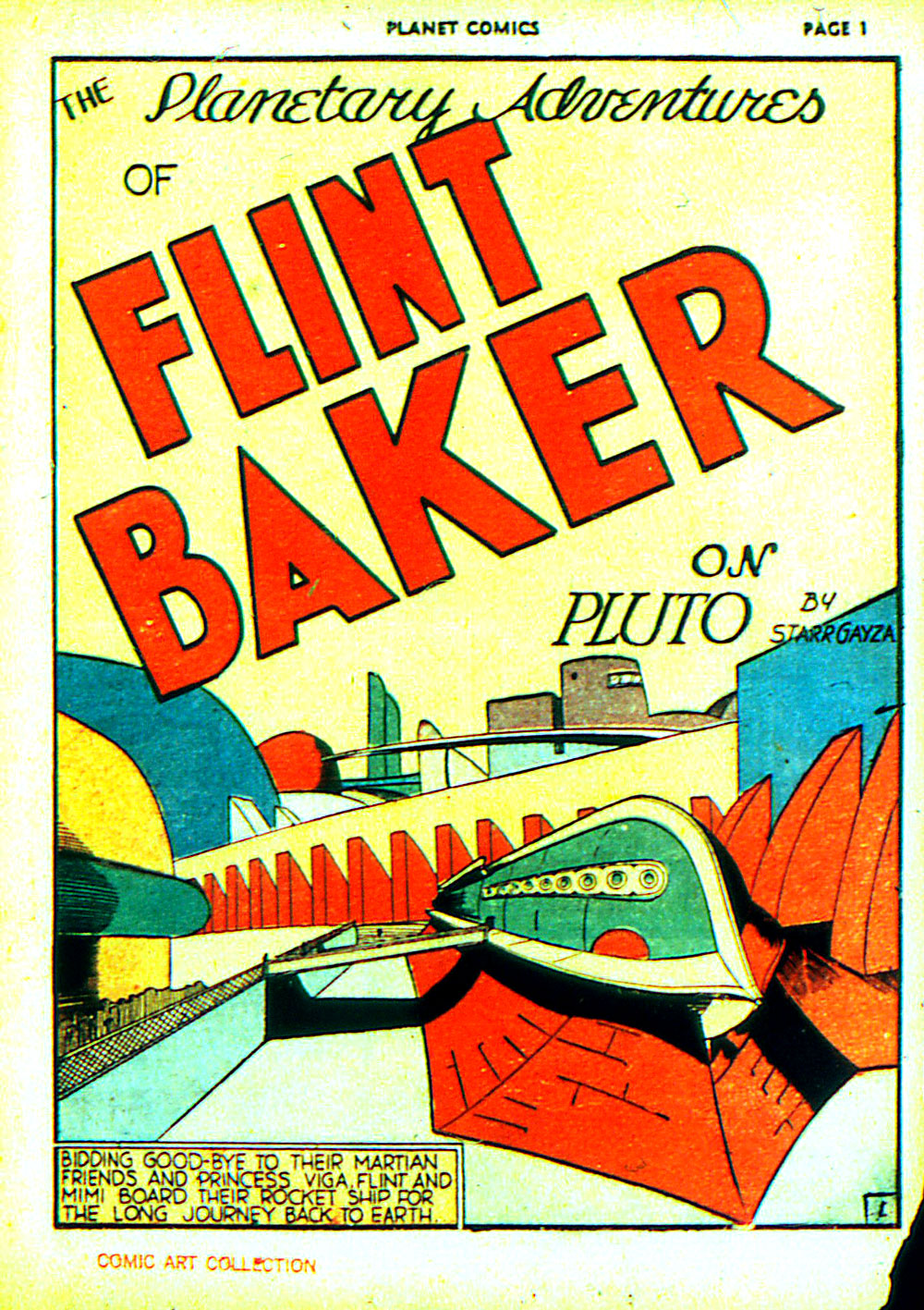 Planet Comics #3 (Fiction House), page 3. Public domain (US).