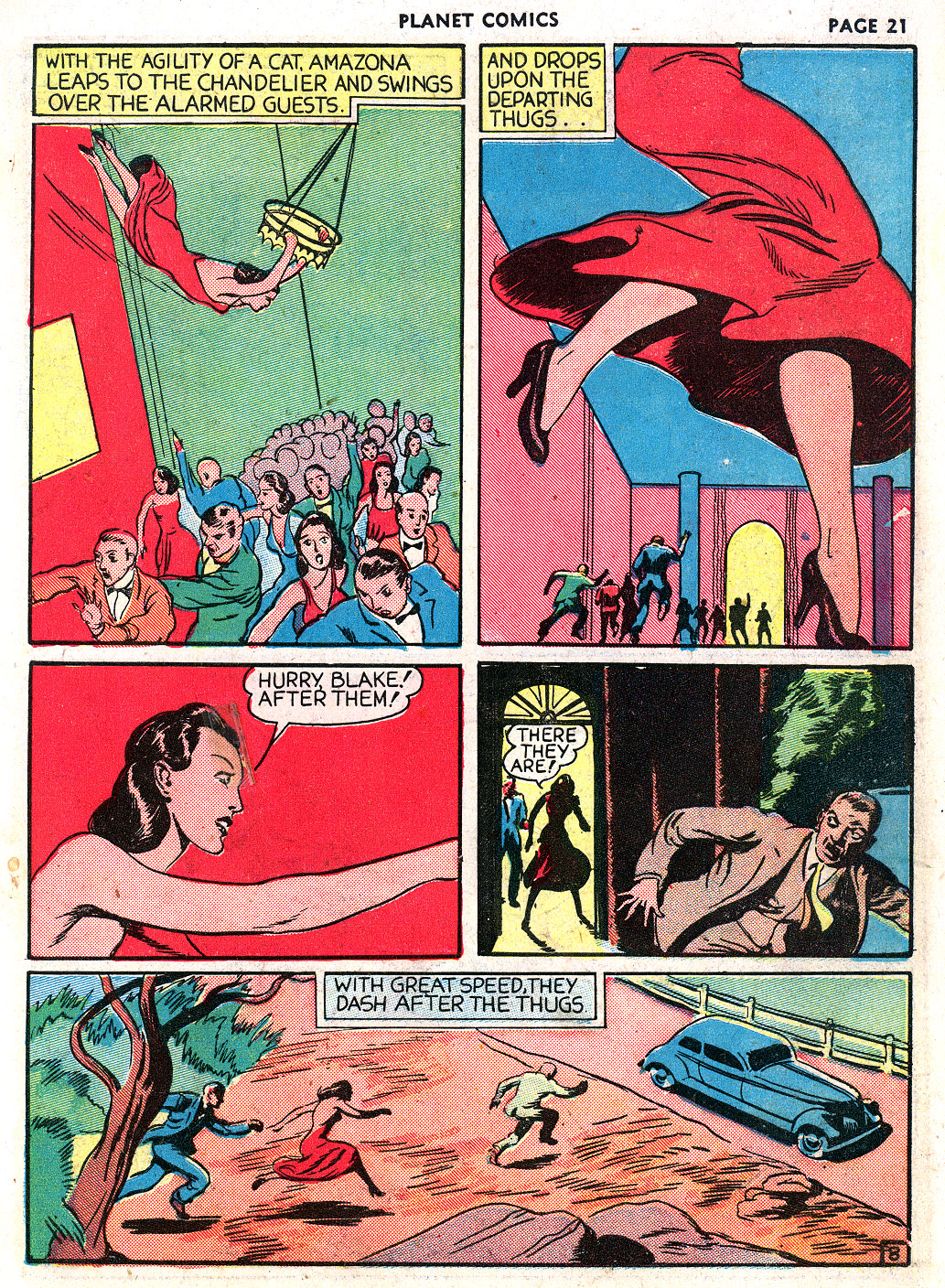 Planet Comics #3 (Fiction House), page 23. Public domain (US).