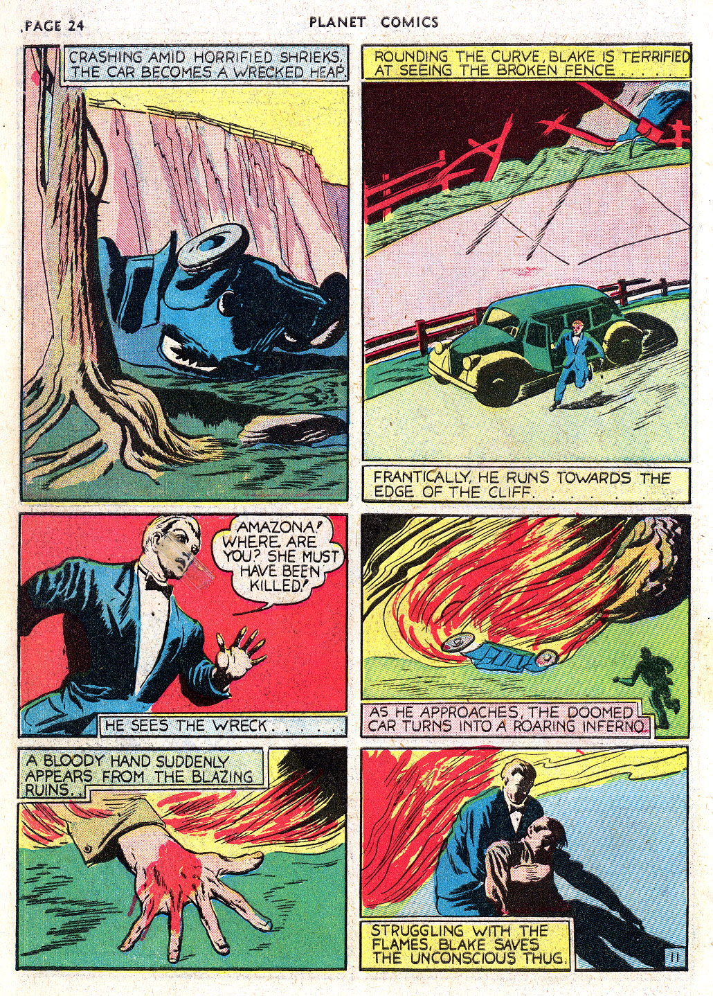 Planet Comics #3 (Fiction House), page 26. Public domain (US).