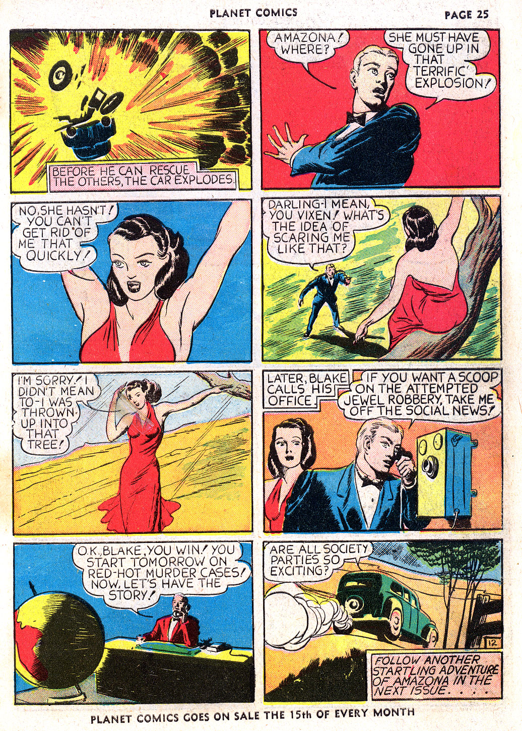 Planet Comics #3 (Fiction House), page 27. Public domain (US).