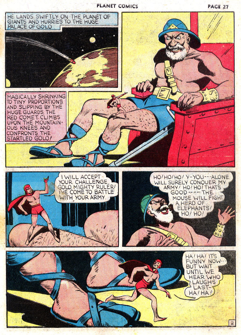 Planet Comics #3 (Fiction House), page 29. Public domain (US).