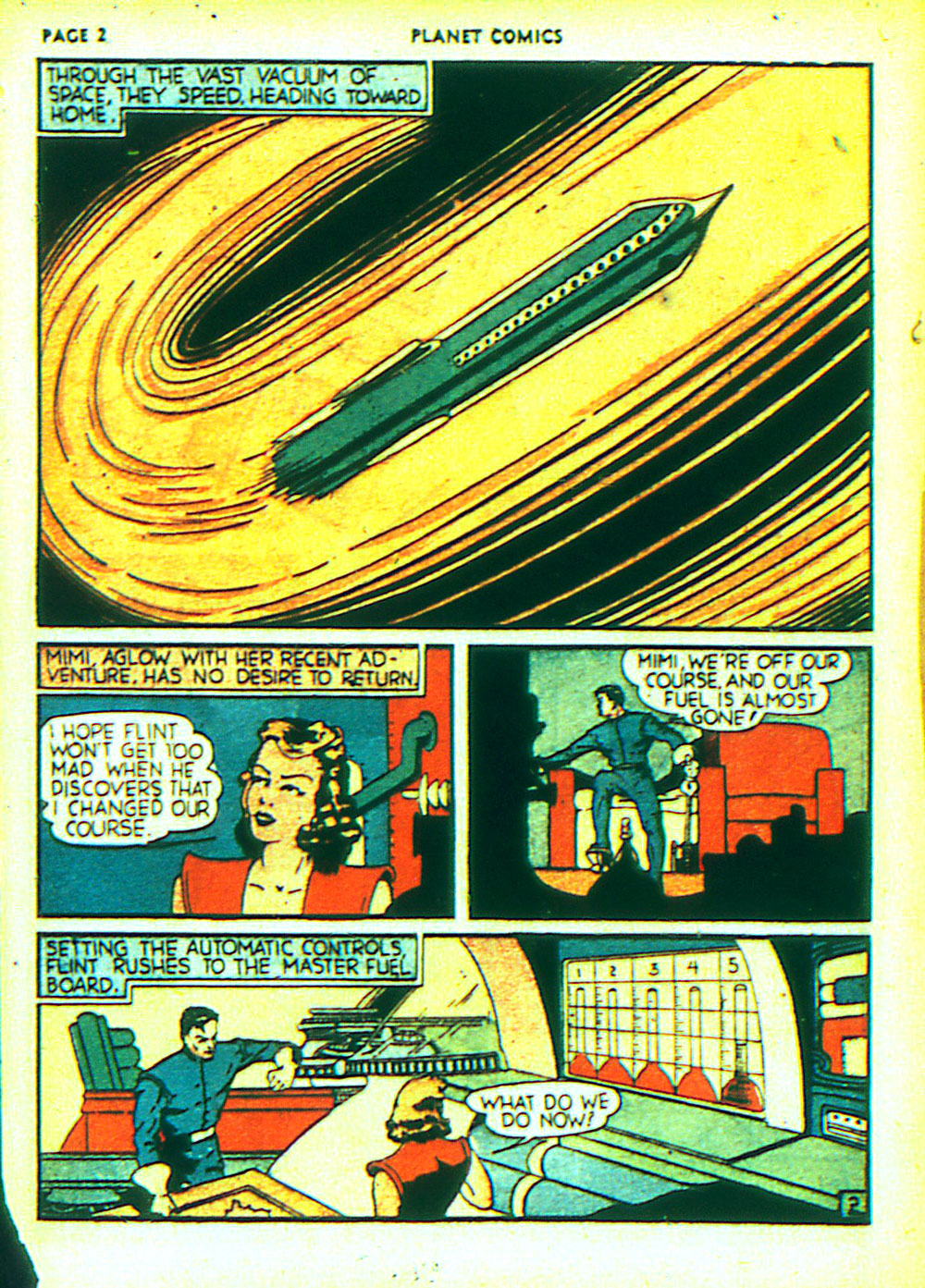 Planet Comics #3 (Fiction House), page 4. Public domain (US).