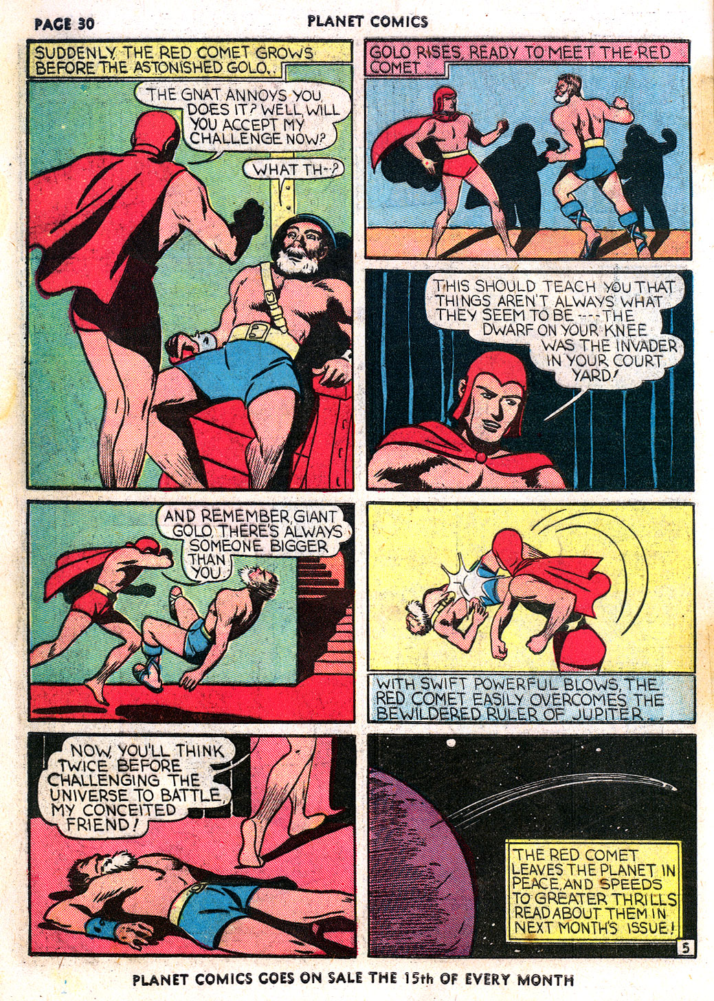 Planet Comics #3 (Fiction House), page 32. Public domain (US).