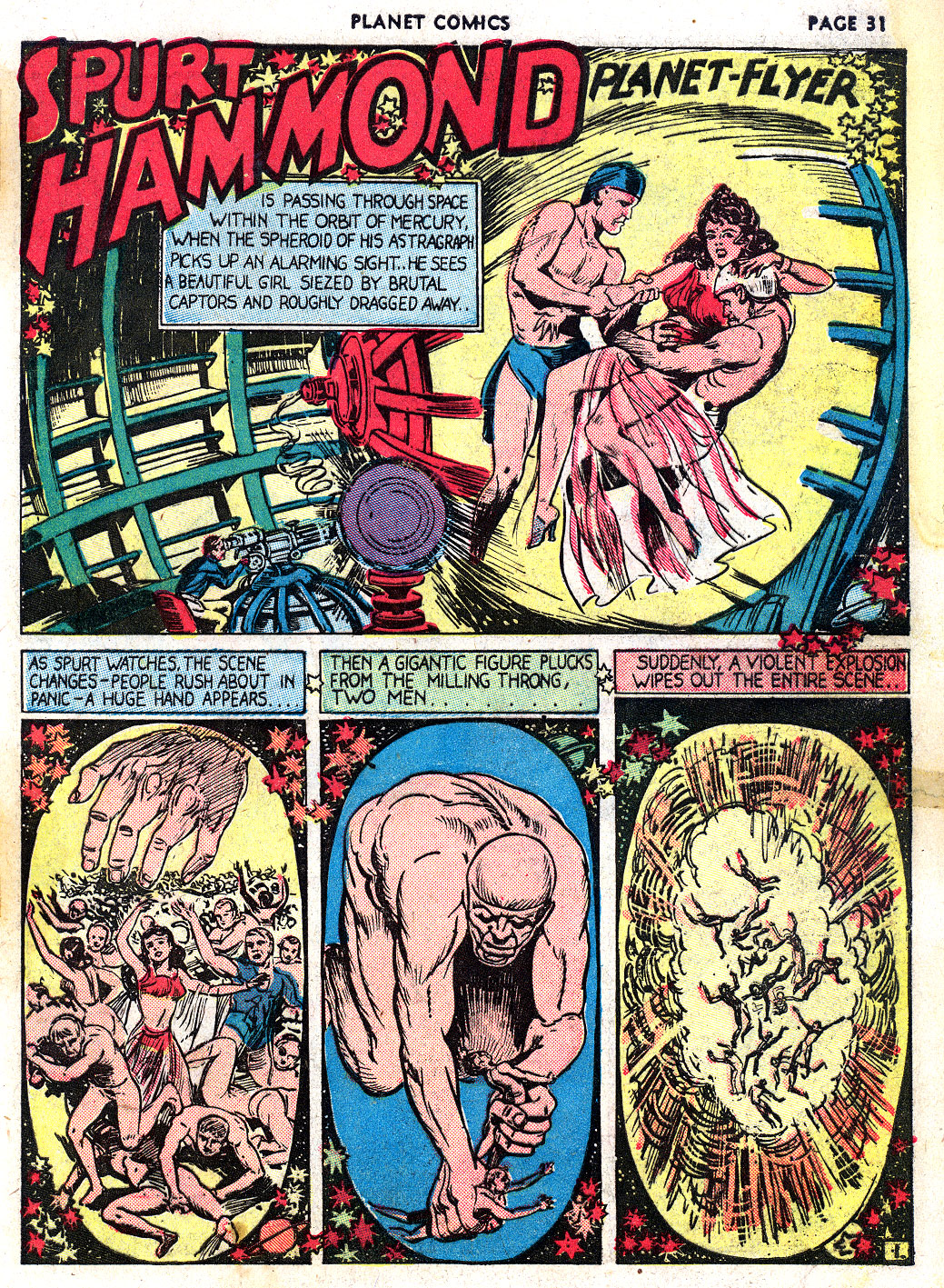 Planet Comics #3 (Fiction House), page 33. Public domain (US).