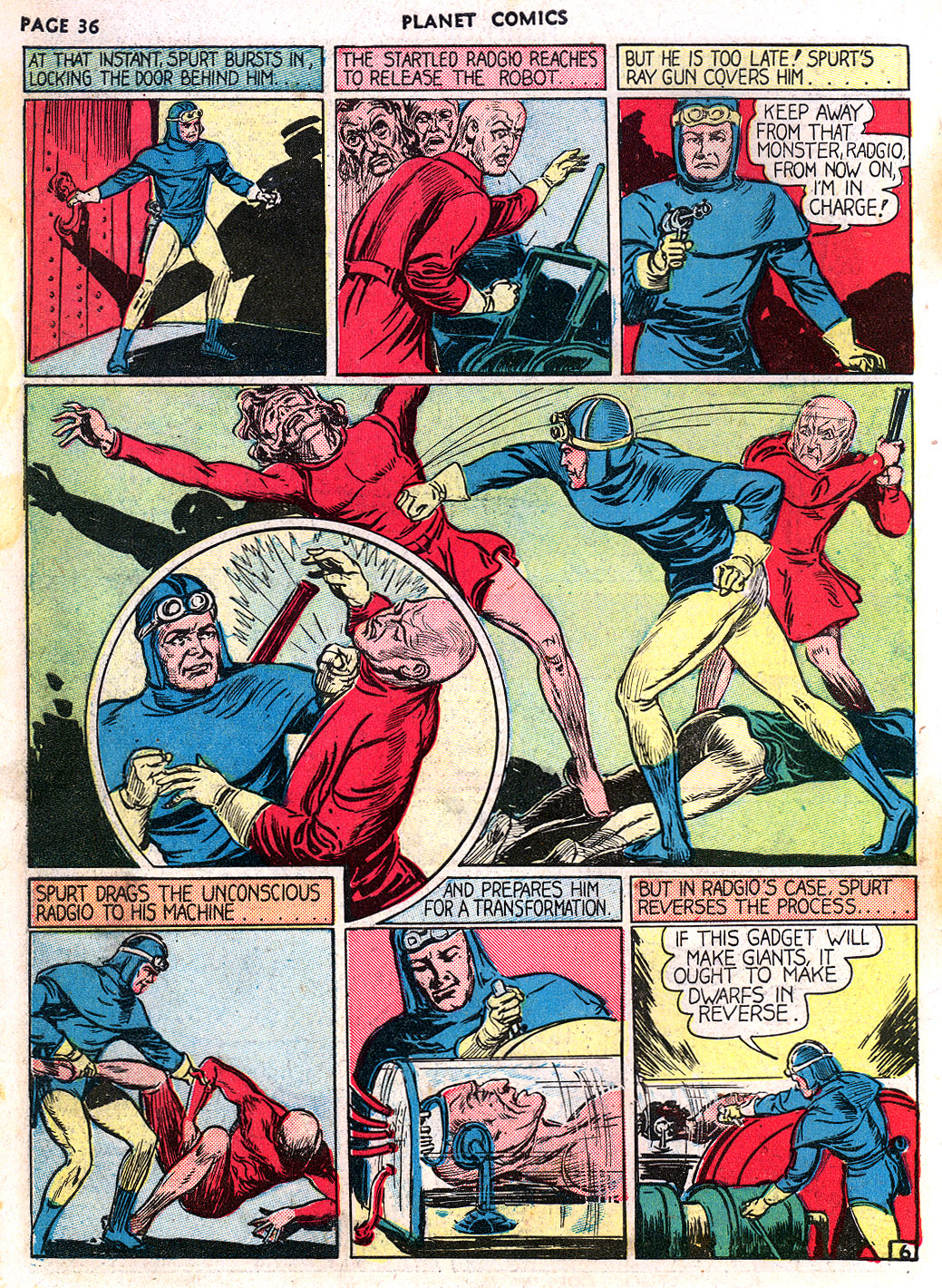 Planet Comics #3 (Fiction House), page 38. Public domain (US).