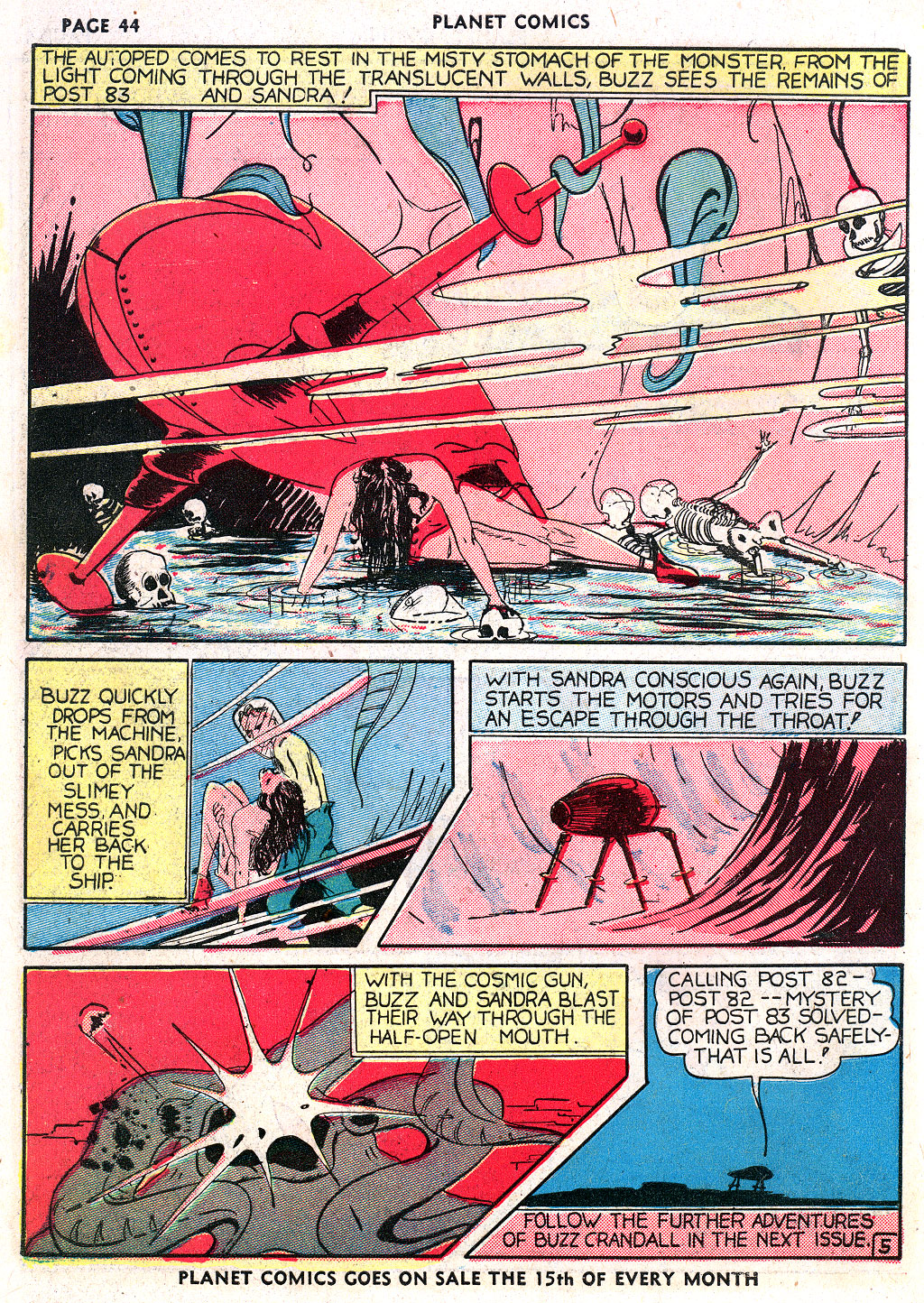 Planet Comics #3 (Fiction House), page 46. Public domain (US).