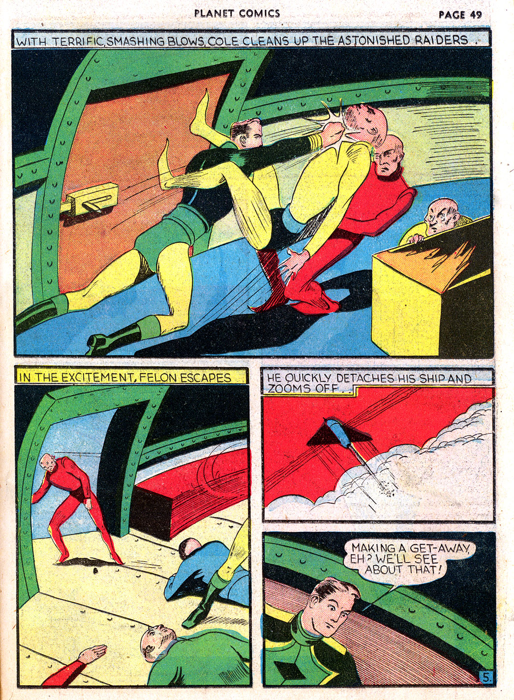Planet Comics #3 (Fiction House), page 51. Public domain (US).