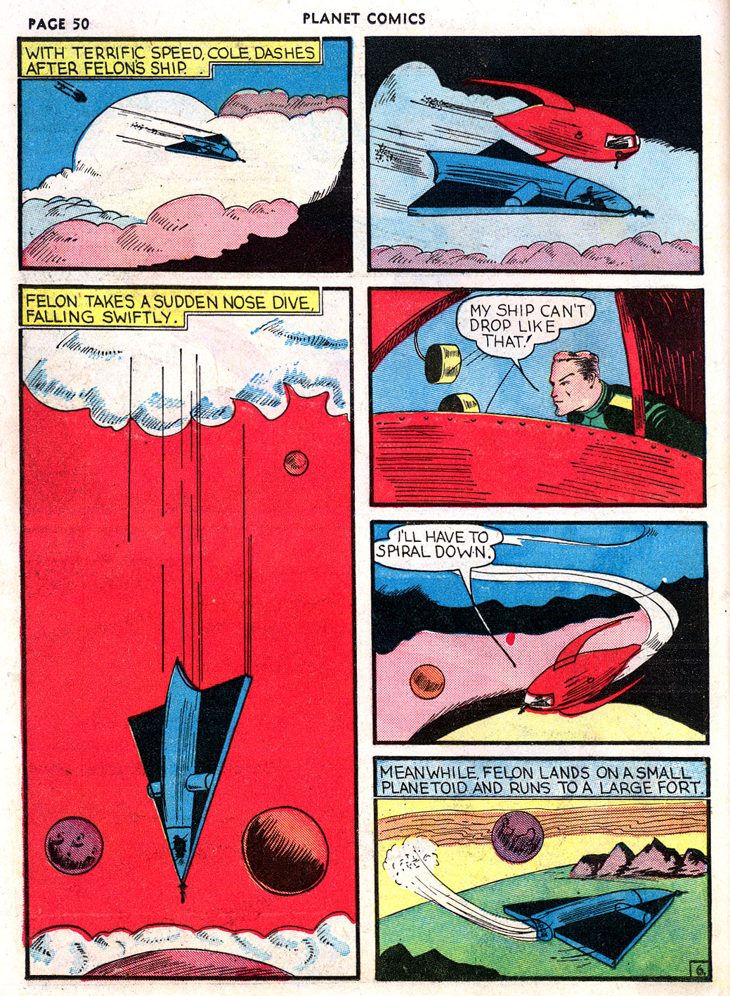 Planet Comics #3 (Fiction House), page 52. Public domain (US).
