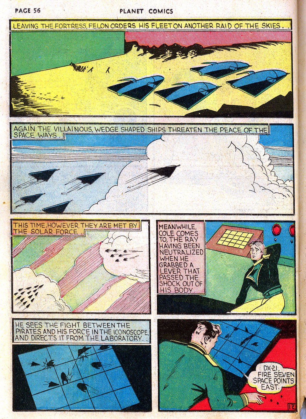 Planet Comics #3 (Fiction House), page 58. Public domain (US).