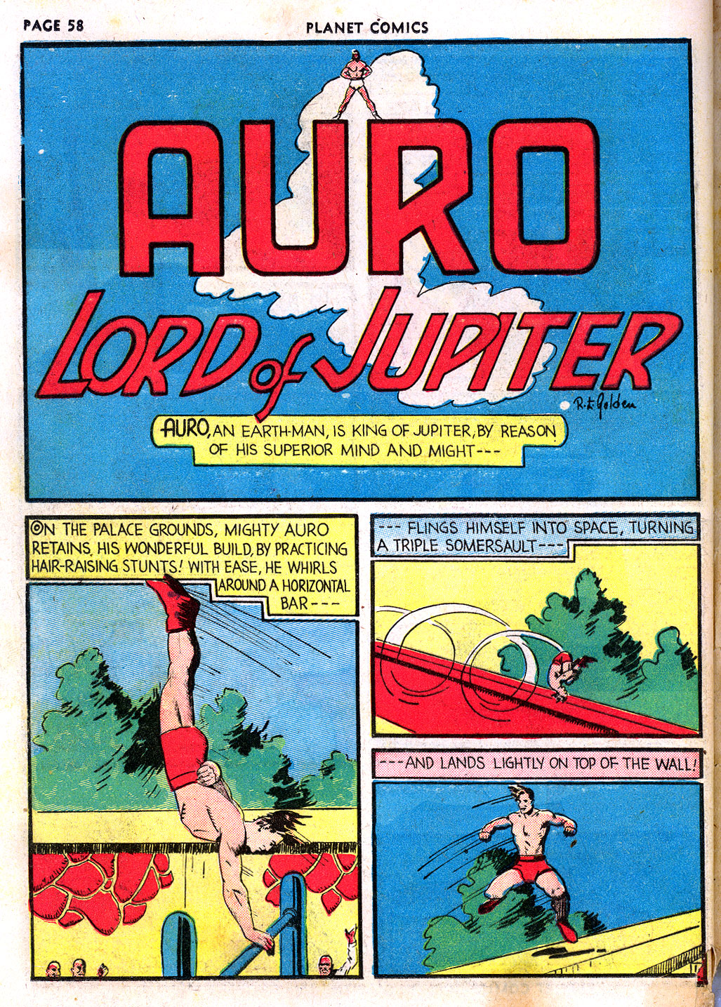 Planet Comics #3 (Fiction House), page 60. Public domain (US).