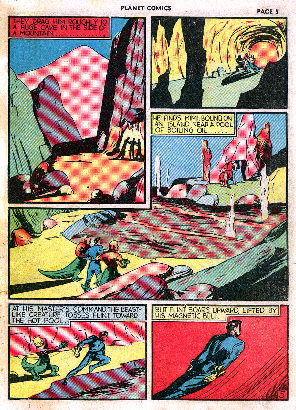 Planet Comics #3 (Fiction House), page 7. Public domain (US).