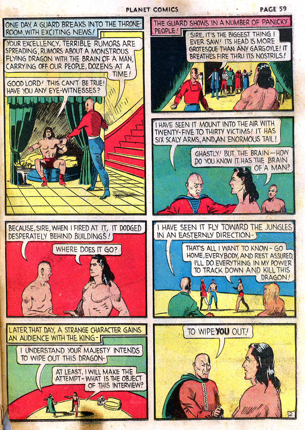 Planet Comics #3 (Fiction House), page 61. Public domain (US).