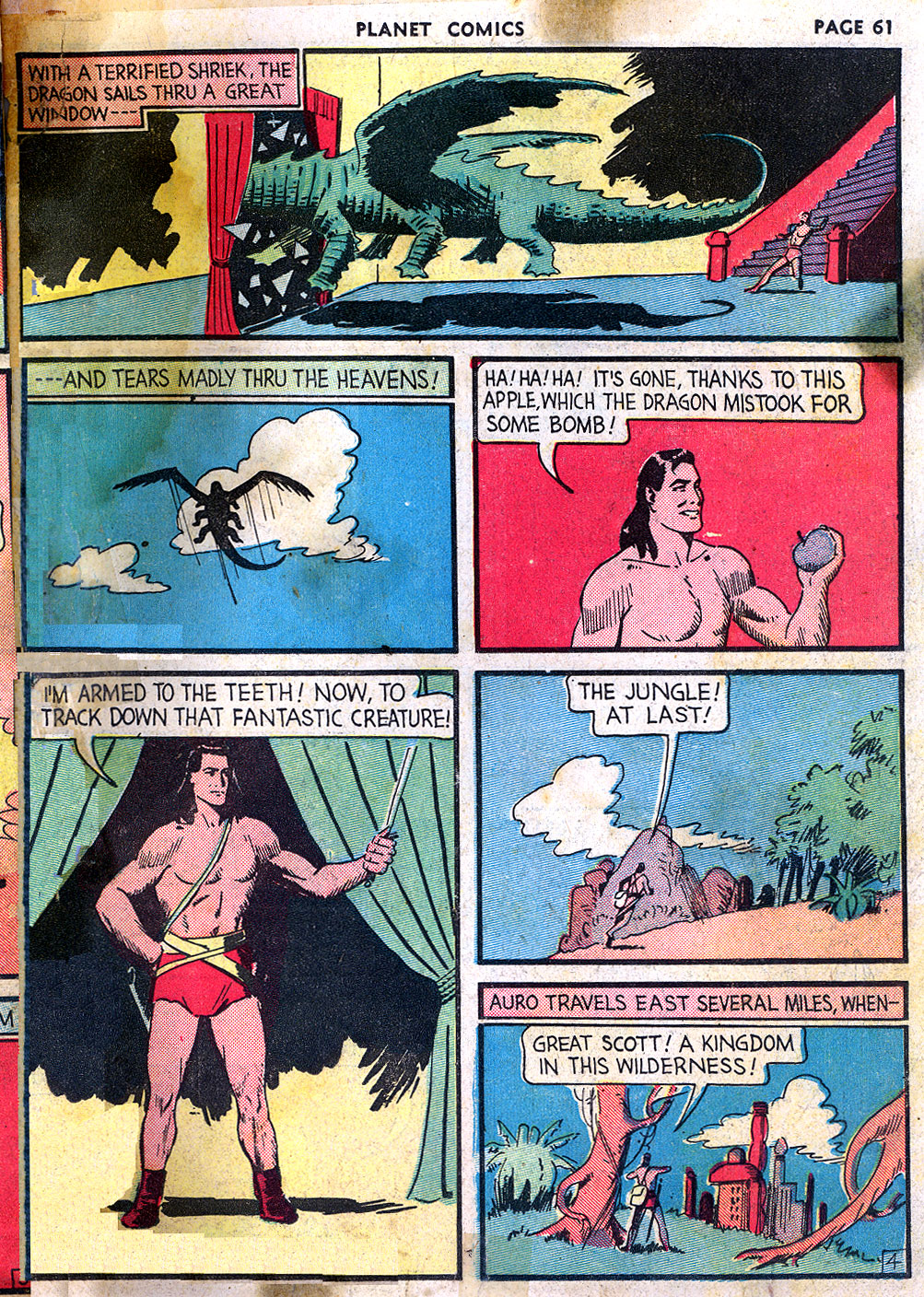 Planet Comics #3 (Fiction House), page 63. Public domain (US).