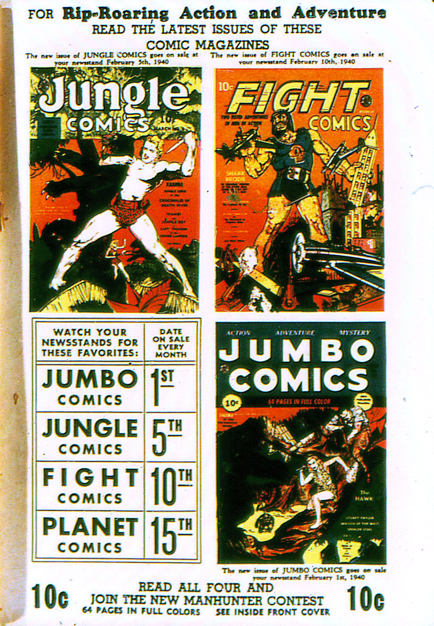 Planet Comics #3 (Fiction House), page 67. Public domain (US).